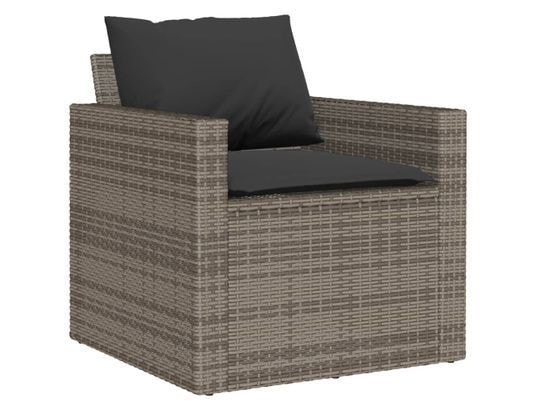 LES TENDANCES - Salon extérieur Salon de jardin-gris-5 places-177x70x68-511661