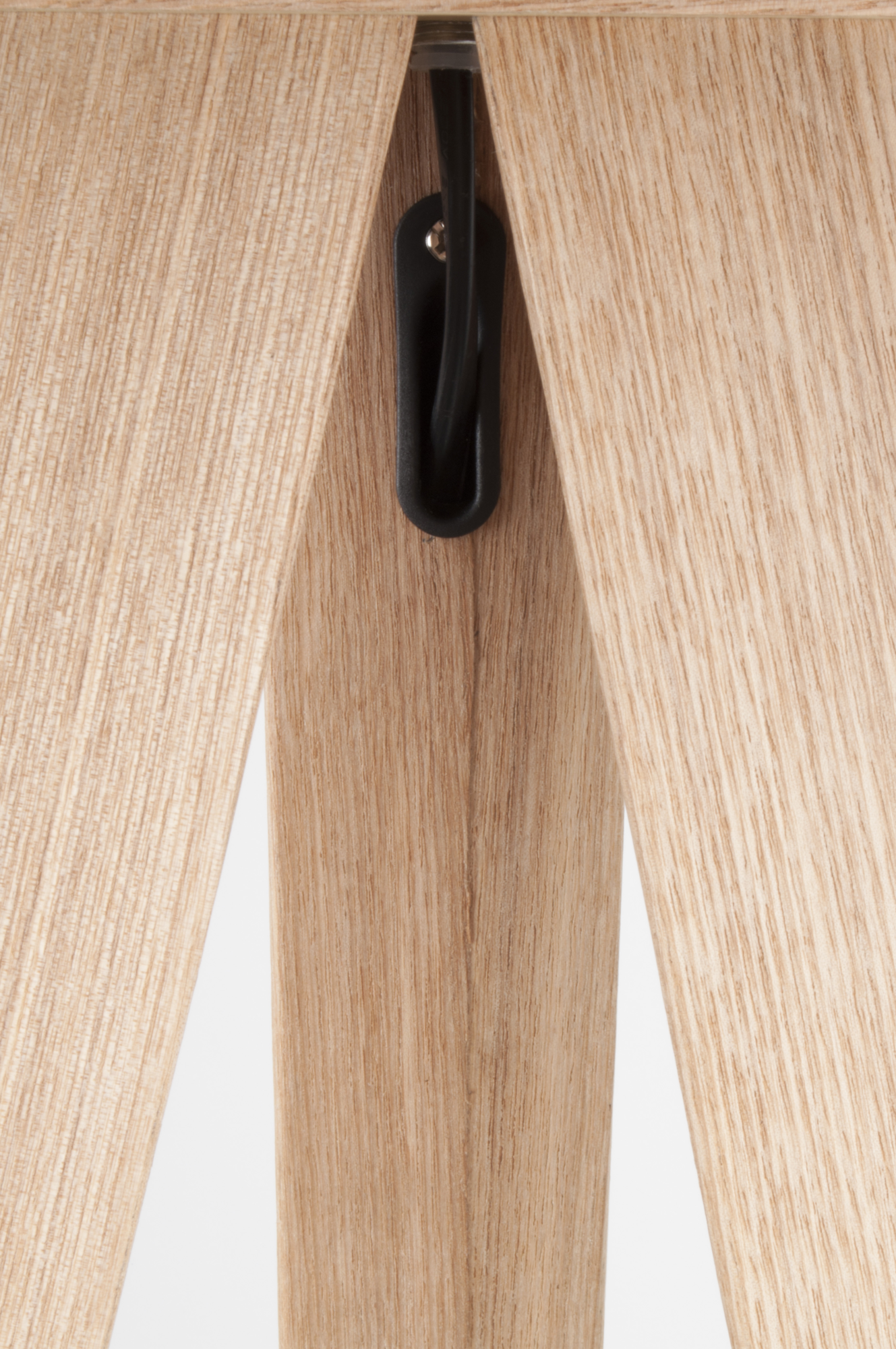 Vloerlamp Tripod hout zwart