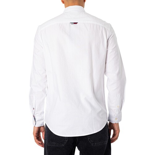 Tommy Jeans - Camisa Oxford Clásica Blanco