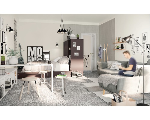 Vliesbehang 448641 Kalahari Uni beige