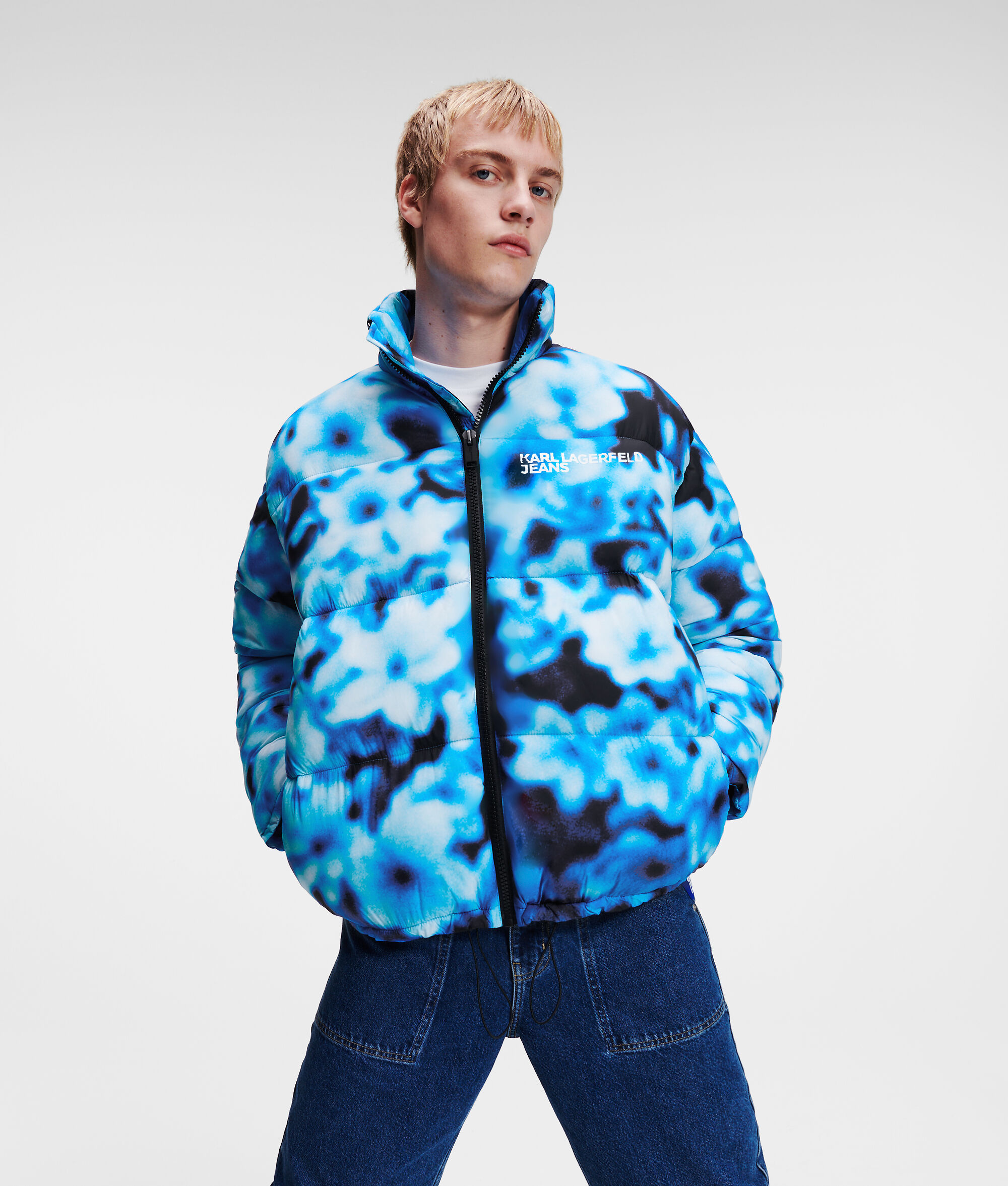VESTE MATELASSÉE À IMPRIMÉ FLOUTÉ KLJ