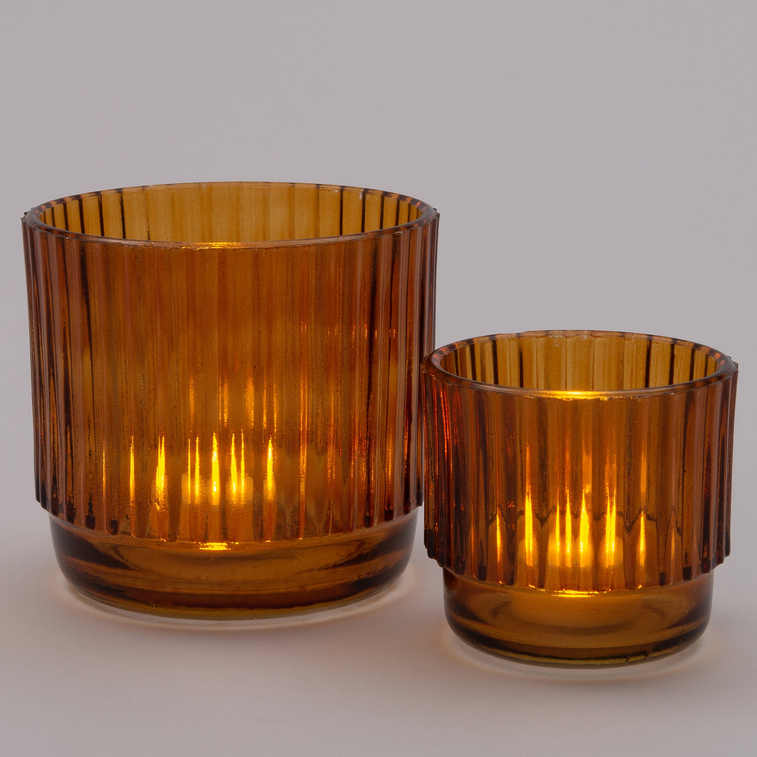 Intratuin waxinelichthouder Ties bruin D 12 H 12 cm