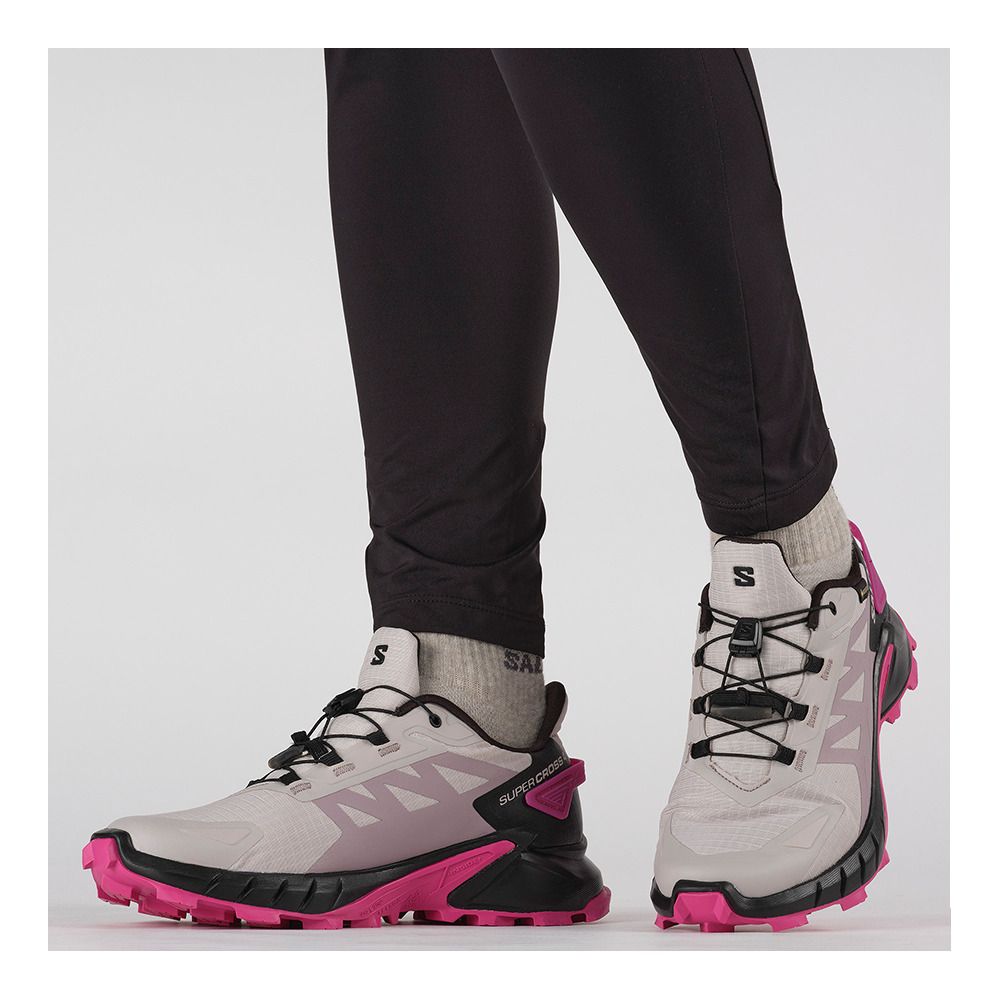 Salomon SUPERCROSS 4 GTX - Chaussures trail Femme ashes of roses