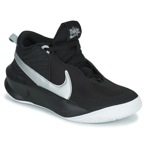 Nike - TEAM HUSTLE D 10 (GS) Negro / Plateado