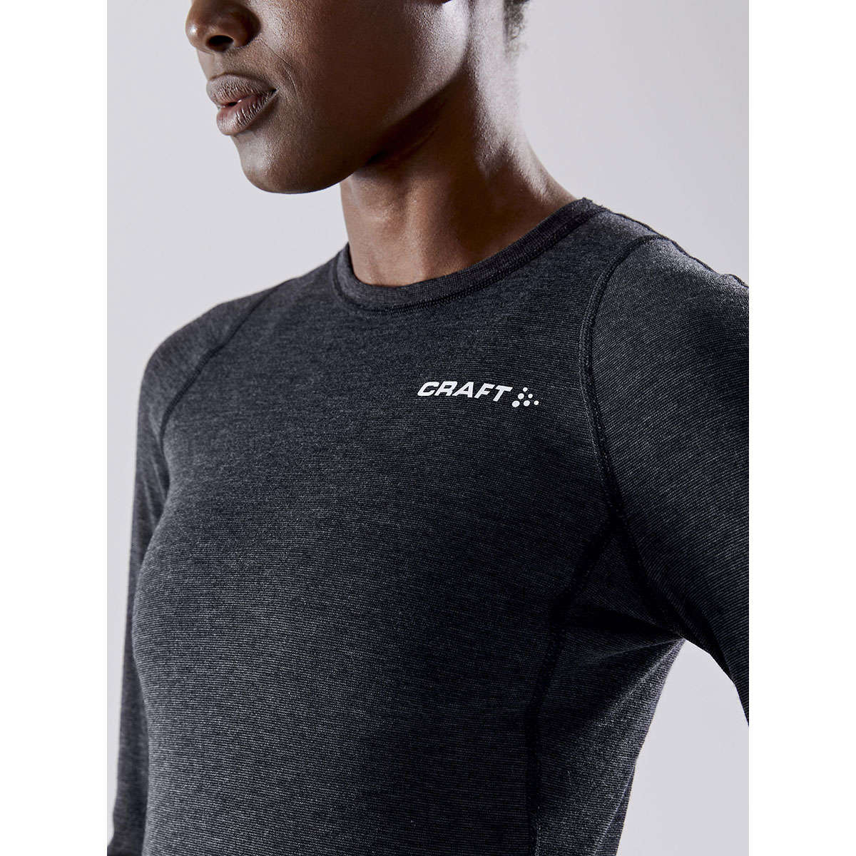 Craft CORE Wool Merino Thermokledingset Zwart Melange Dames