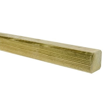 Schaaflat grenen hout geschaafd 4,4 x 4,4 x 210 cm