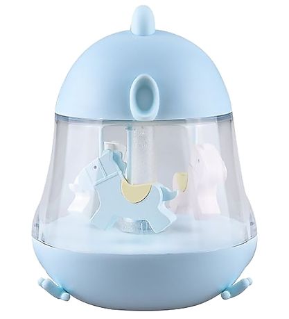Rabbit & Friends Lampe - 16x13 cm - Karrusel m. Musik  - Blå