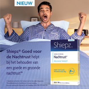 Shiepz Slow Release Nachtrust 8 Uur Tabletten 30TB