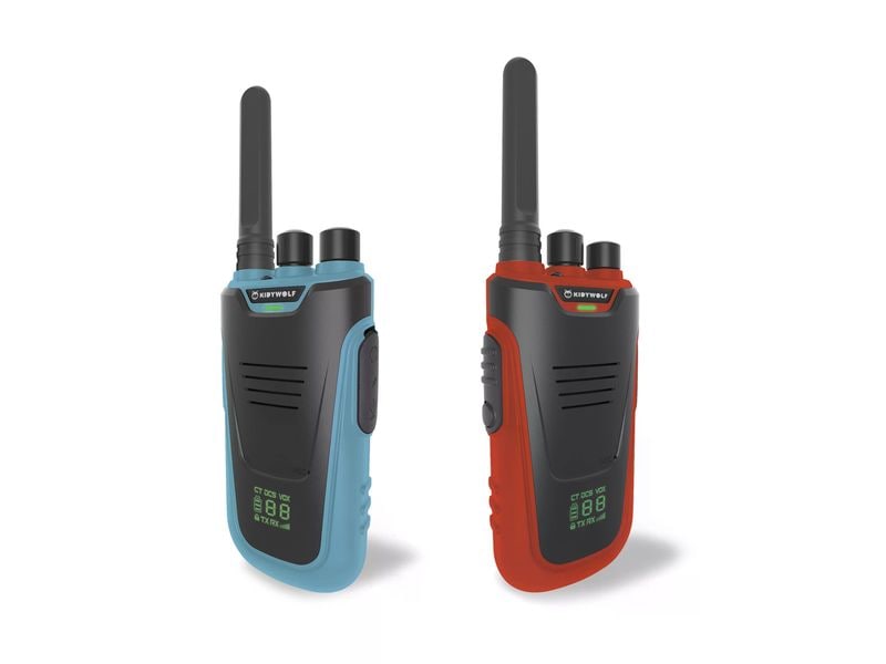 Kidywolf Walkie-Talkies mit Taschenlampe blau/rot Funkgeräte für Kinder