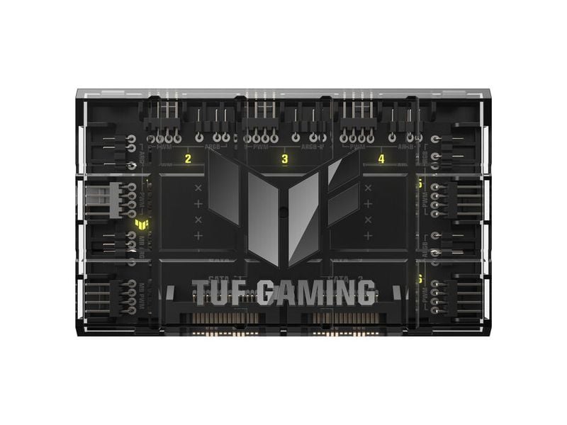 ASUS LED-Lüfterrahmen ASUS TUF Gaming ARGB PWM-Lüfter-Hub Lüfter-Hub, Steuerung von bis zu sechs Lüftern