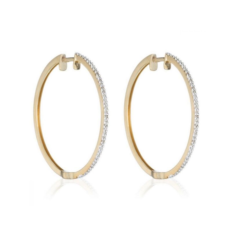 Boucles d'oreilles Or Jaune et Diamant