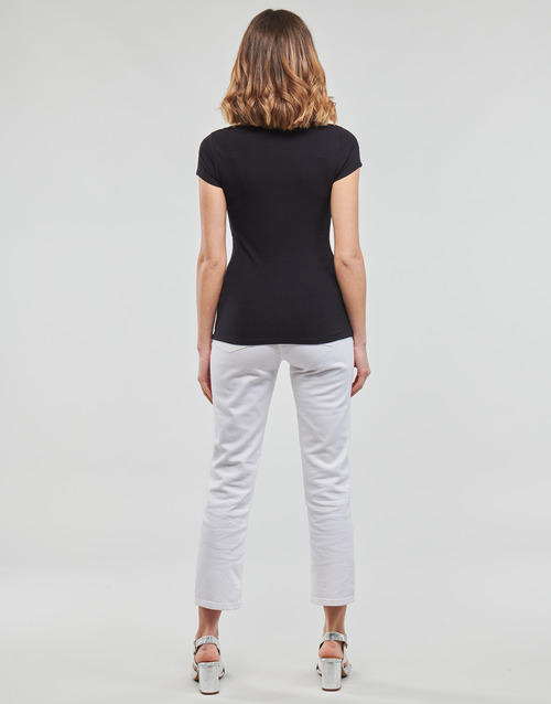 Guess - ES SS KARLEE JEWEL BTN HENLEY - Noir