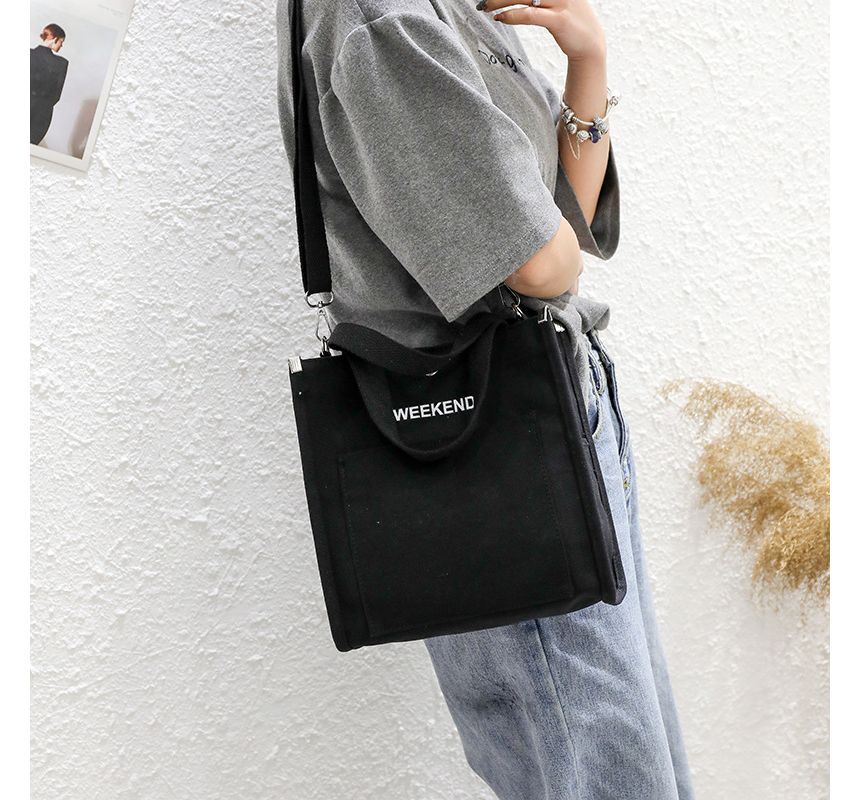 NewTown - Canvas Tote Bag met belettering
