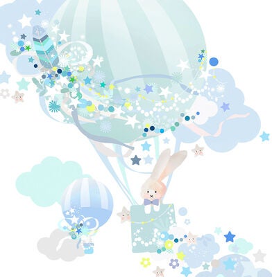 Schmooks Wallsticker Hot Air, Blue
