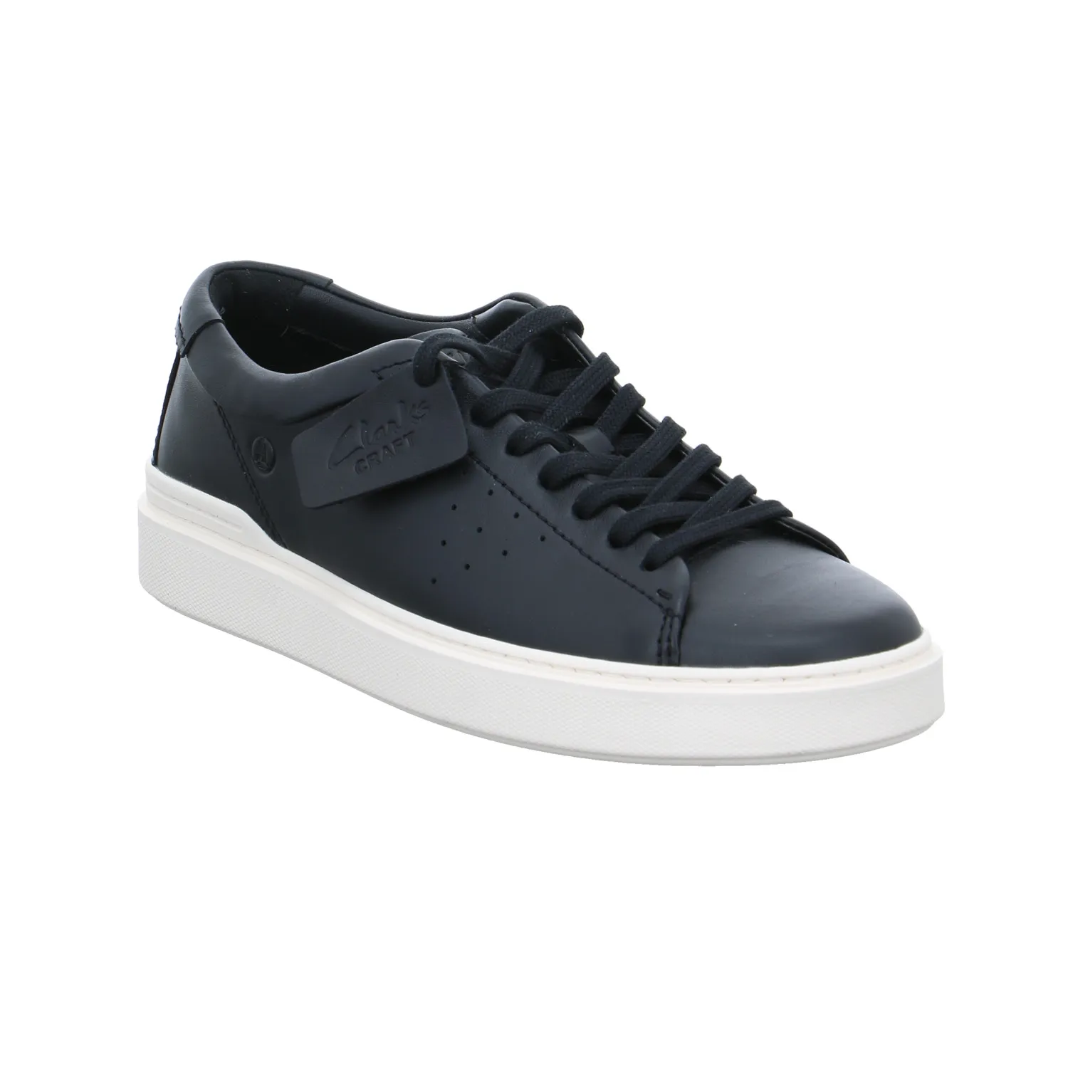 CLARKS Halbschuhe Sneaker Schwarz Leder