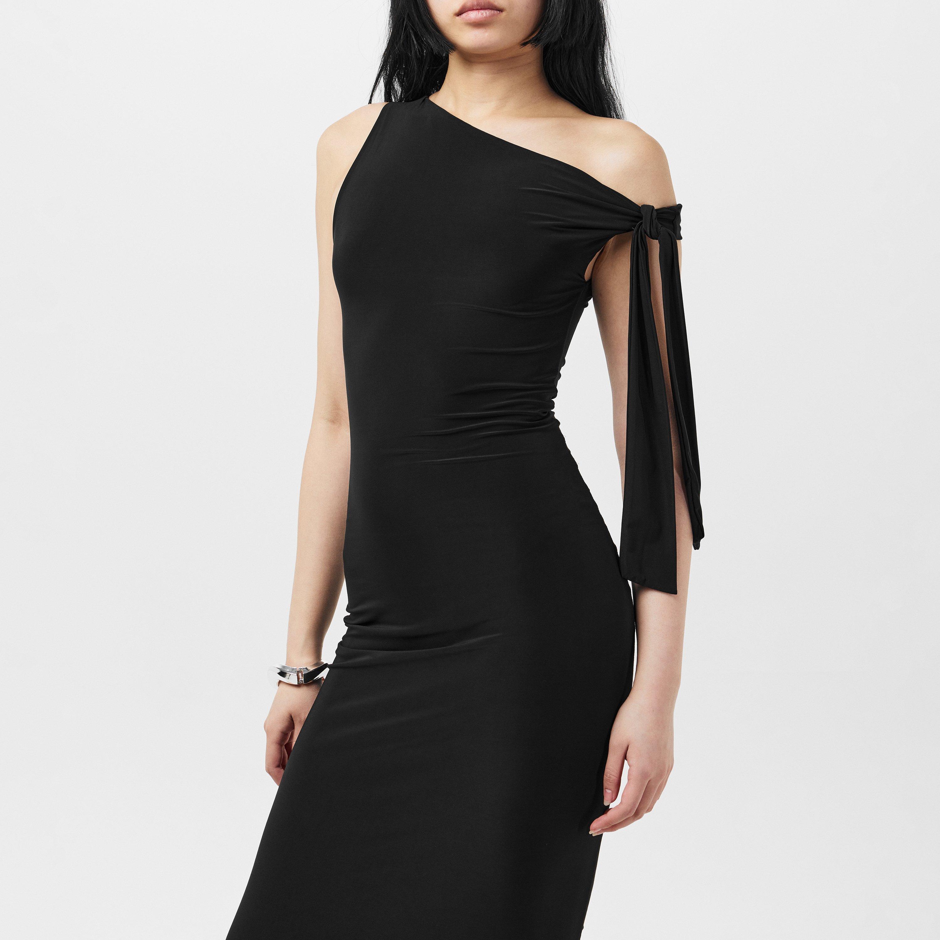 Missy Empire Tie Shoulder Midi Dress
