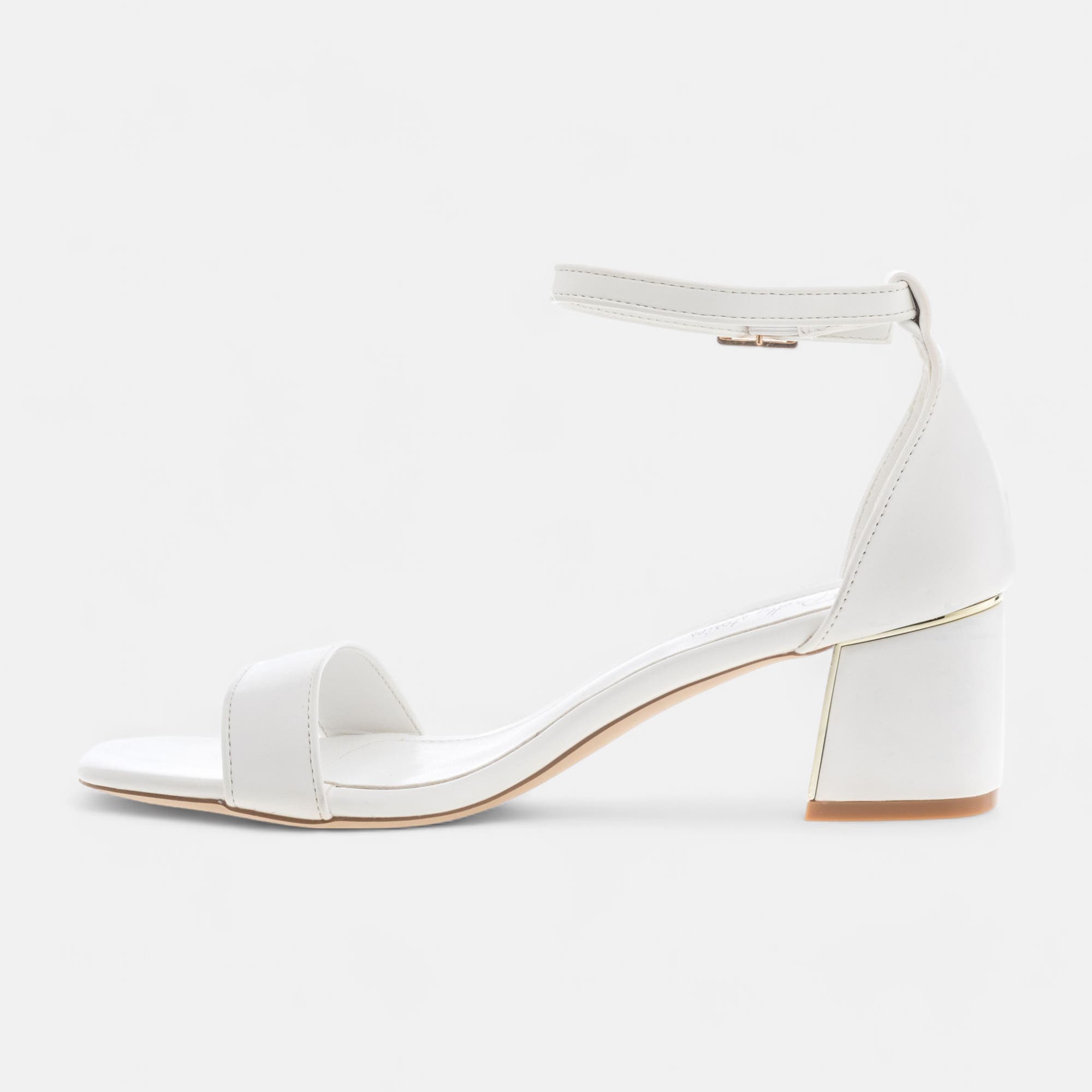 Nu-pieds à talon Femme blanc