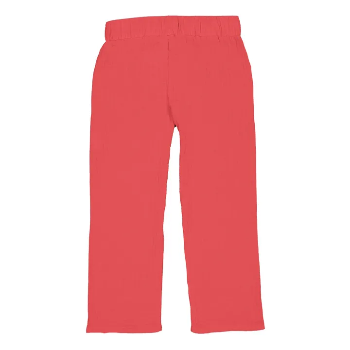 Petite Lucette Pantalon Coton Bio Paul | Rouge