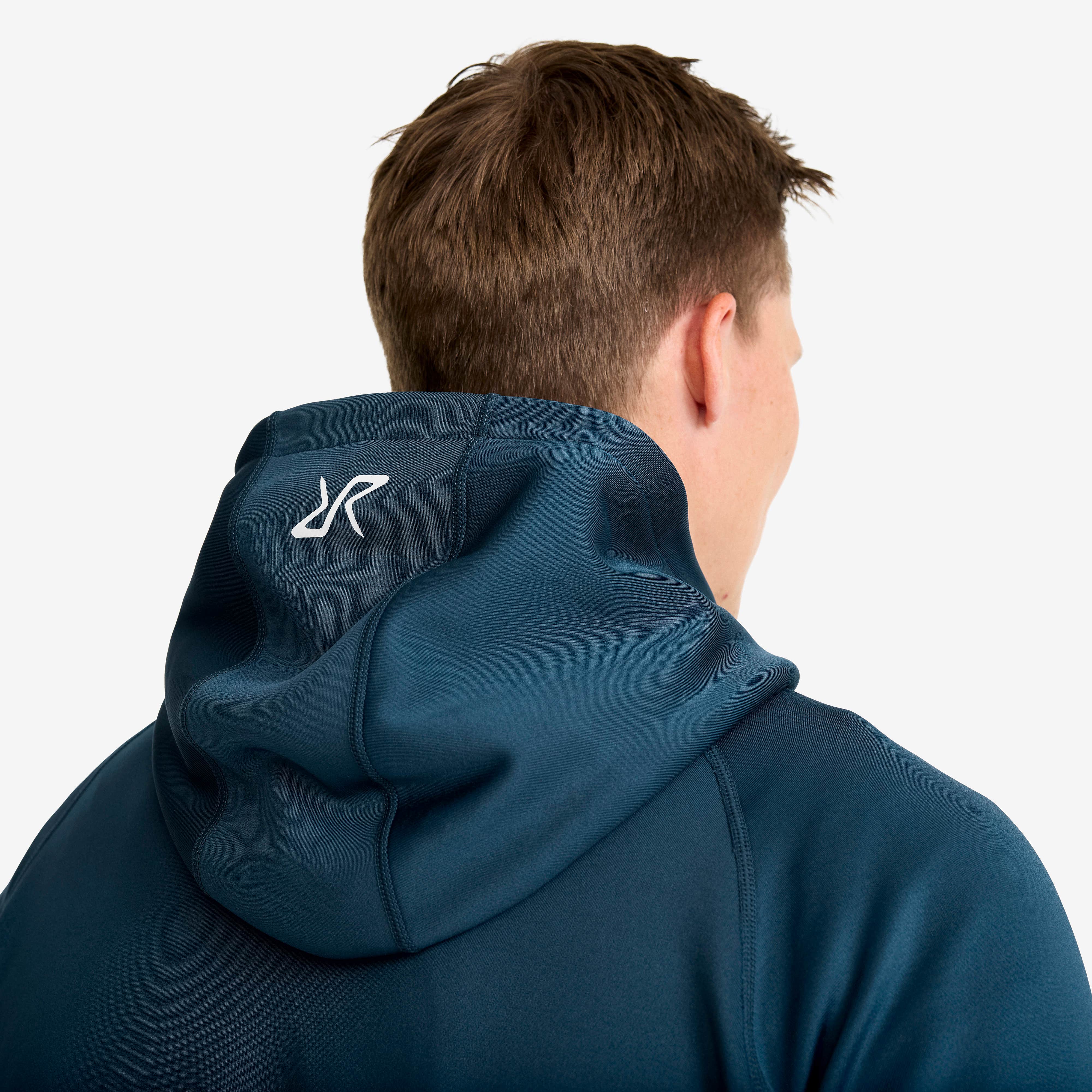 Evolution Stretch Fleece Hoodie Herre Moonlit Ocean