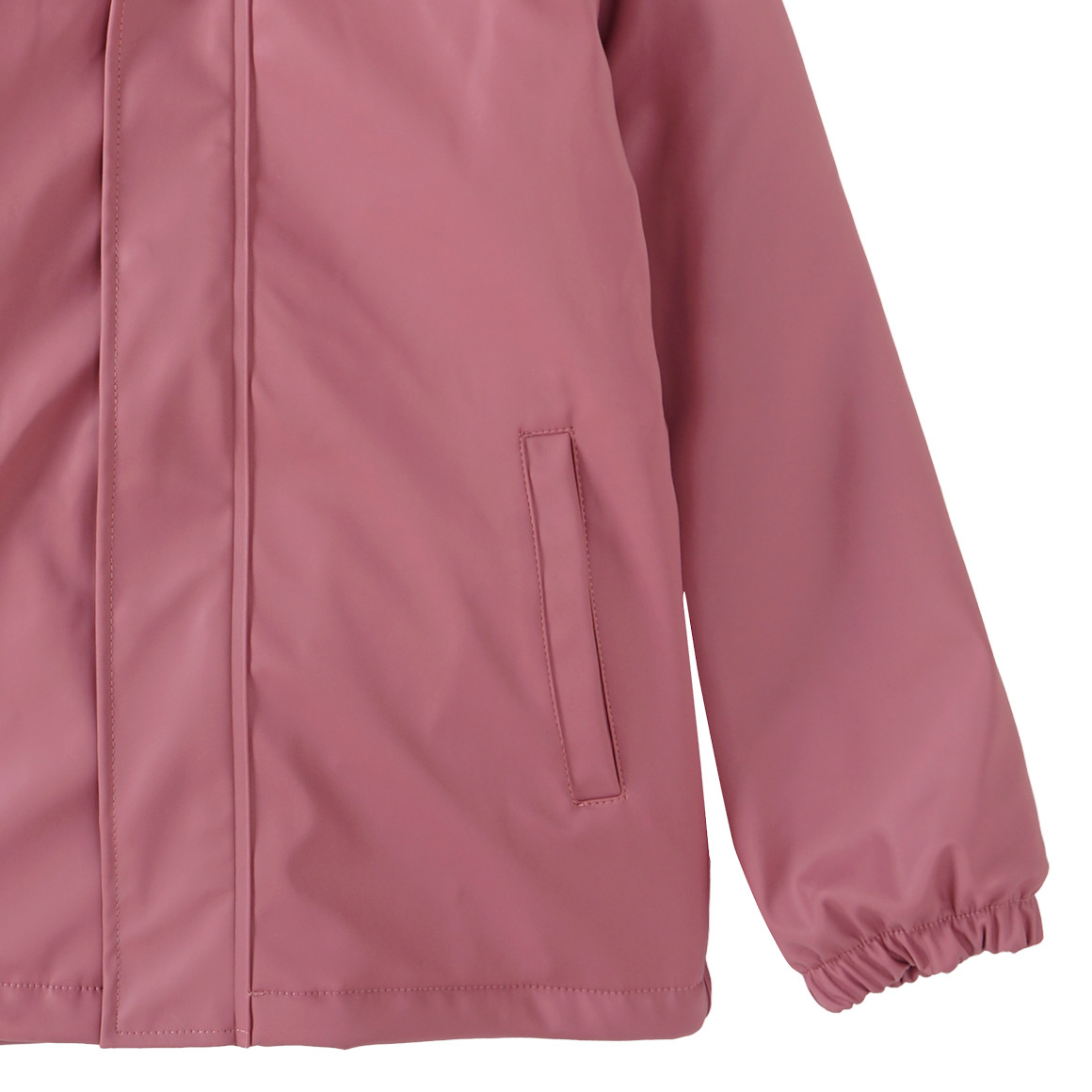 Famy Kinder Regenjacke mit gestepptem Futter rosa
