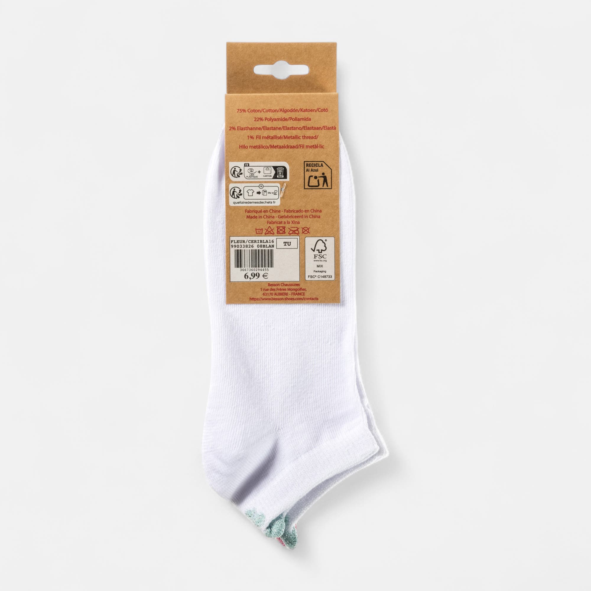 Chaussettes Femme blanc
