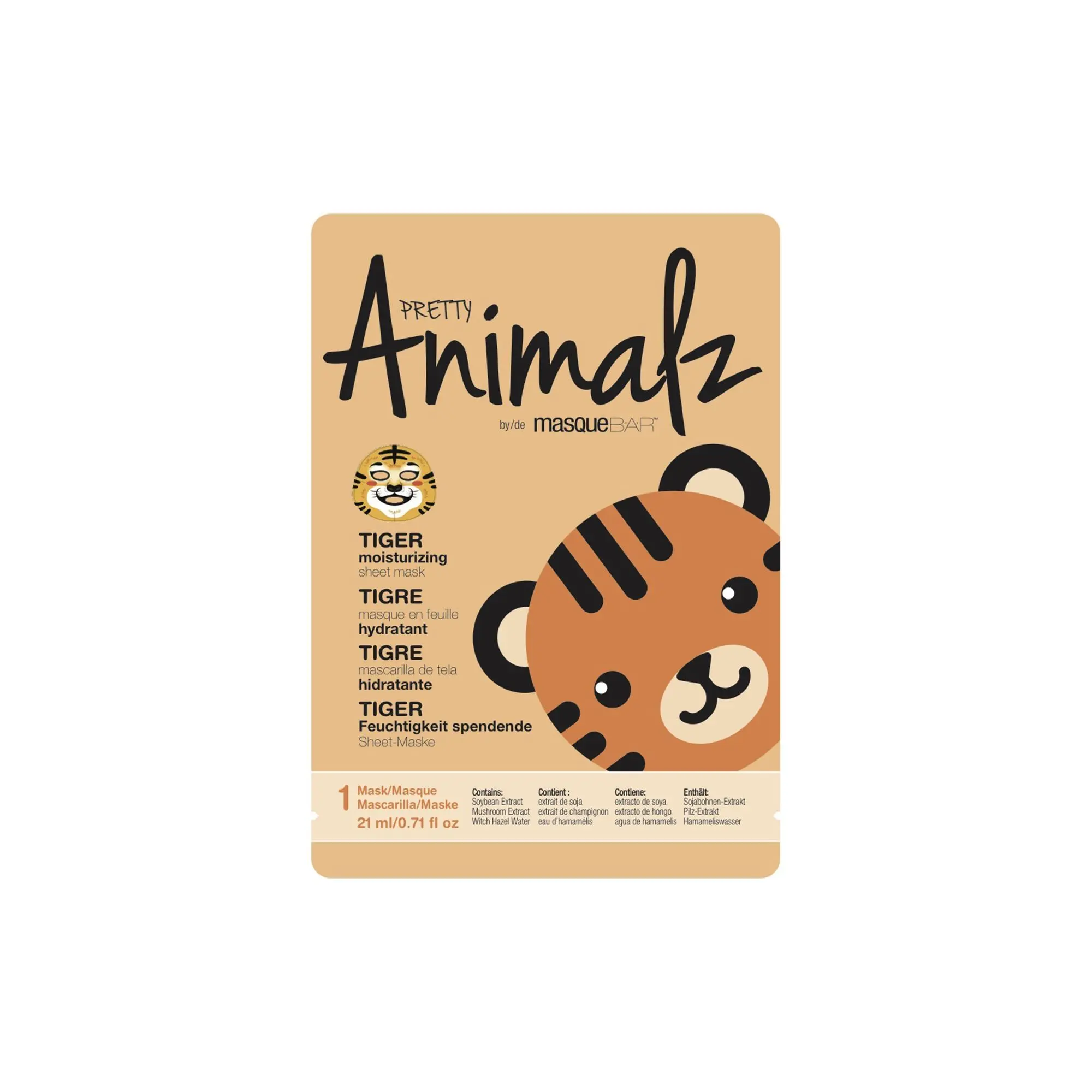 Masque B.A.R - Masque Tigre Soin Visage- Detox et peau parfaite