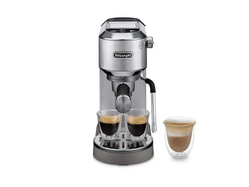 De’Longhi Dedica Duo EC890.M Manuelle espressomaskiner, Espressomaskine, 1,1 L, Kaffekapsel, Malet kaffe, 1450 W, Sølv