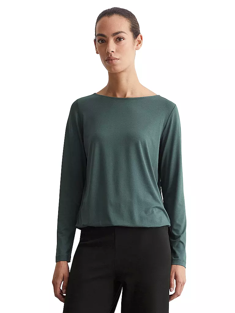 MARC O'POLO Langarmshirt dunkelgrün