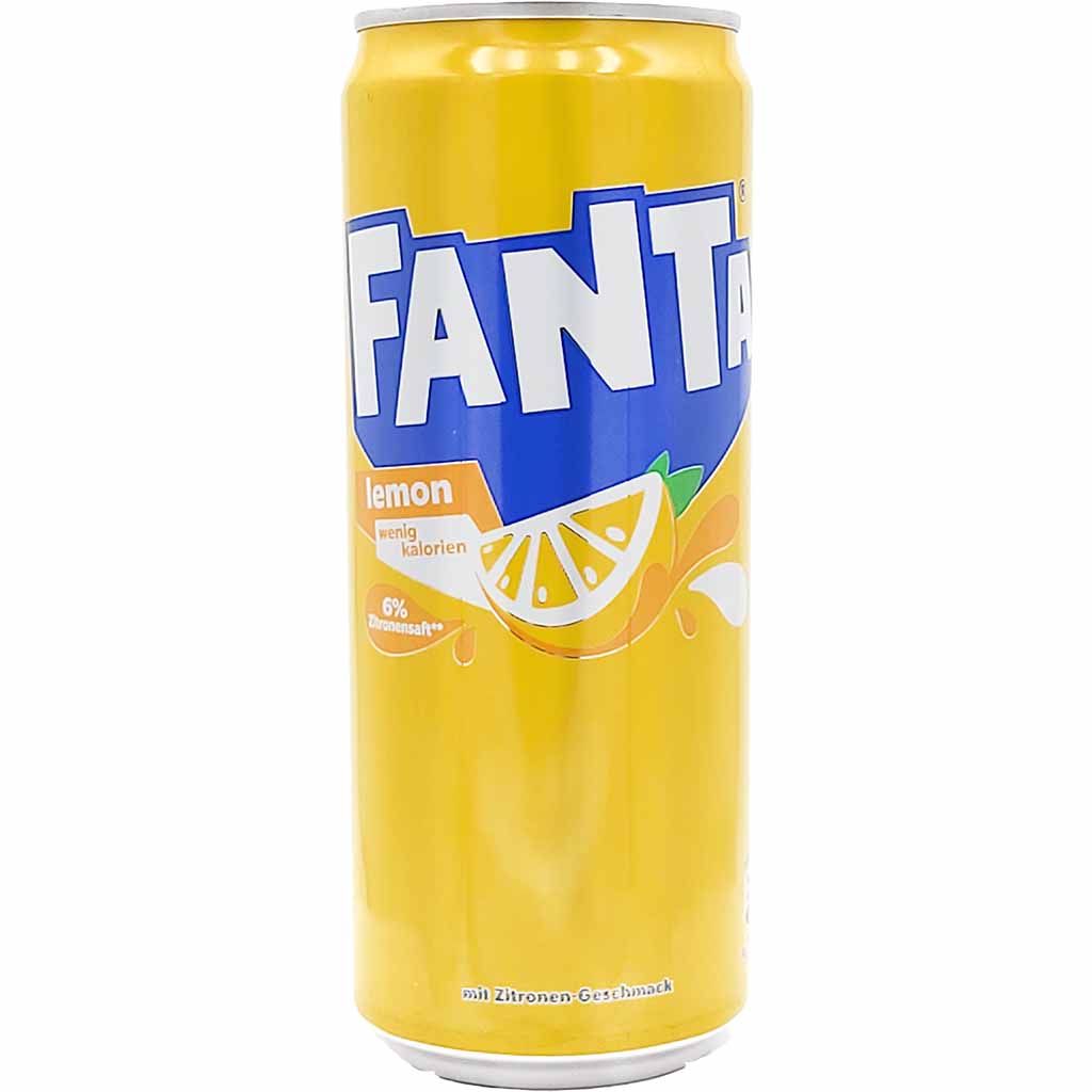 24x Fanta Lemon wenig Kalorien Dose je 0,33L=7,92L MHD:31.5.25