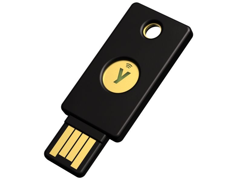 Yubico Security Key NFC FW 5.7 USB-A, 1 Stück Legen Sie die Messlatte für Sicherheit höher mit moderner FIDO-basierter phishing-resistenter MFA