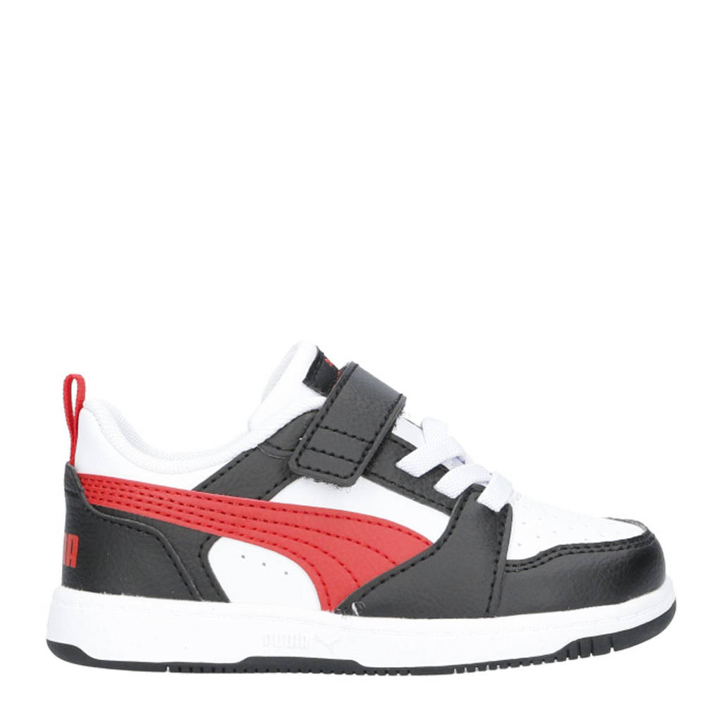 Puma Rebound V6 Lo AC+ Infsneakers wit/rood/zwart