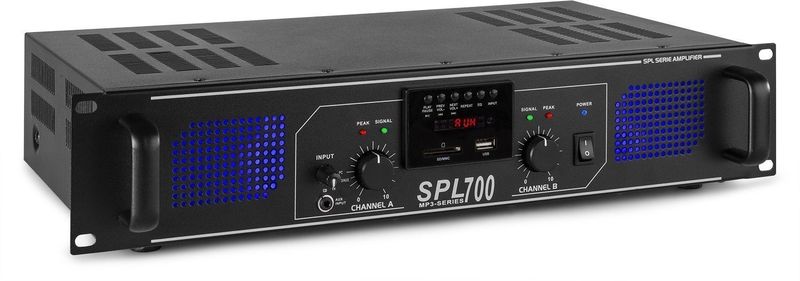 SkyTec - DJ Luidspreker en Versterker Combinatie - 700W - PA Set