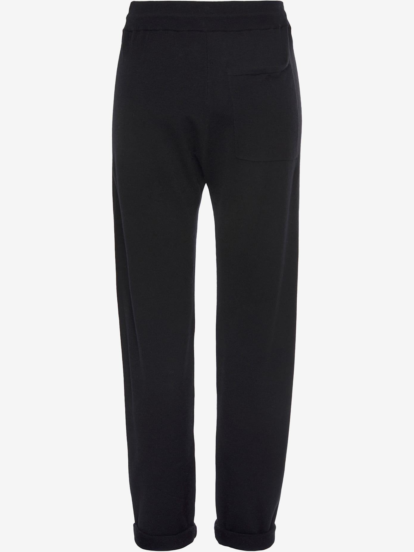 Pantalon en tricot avec bords-côtes larges