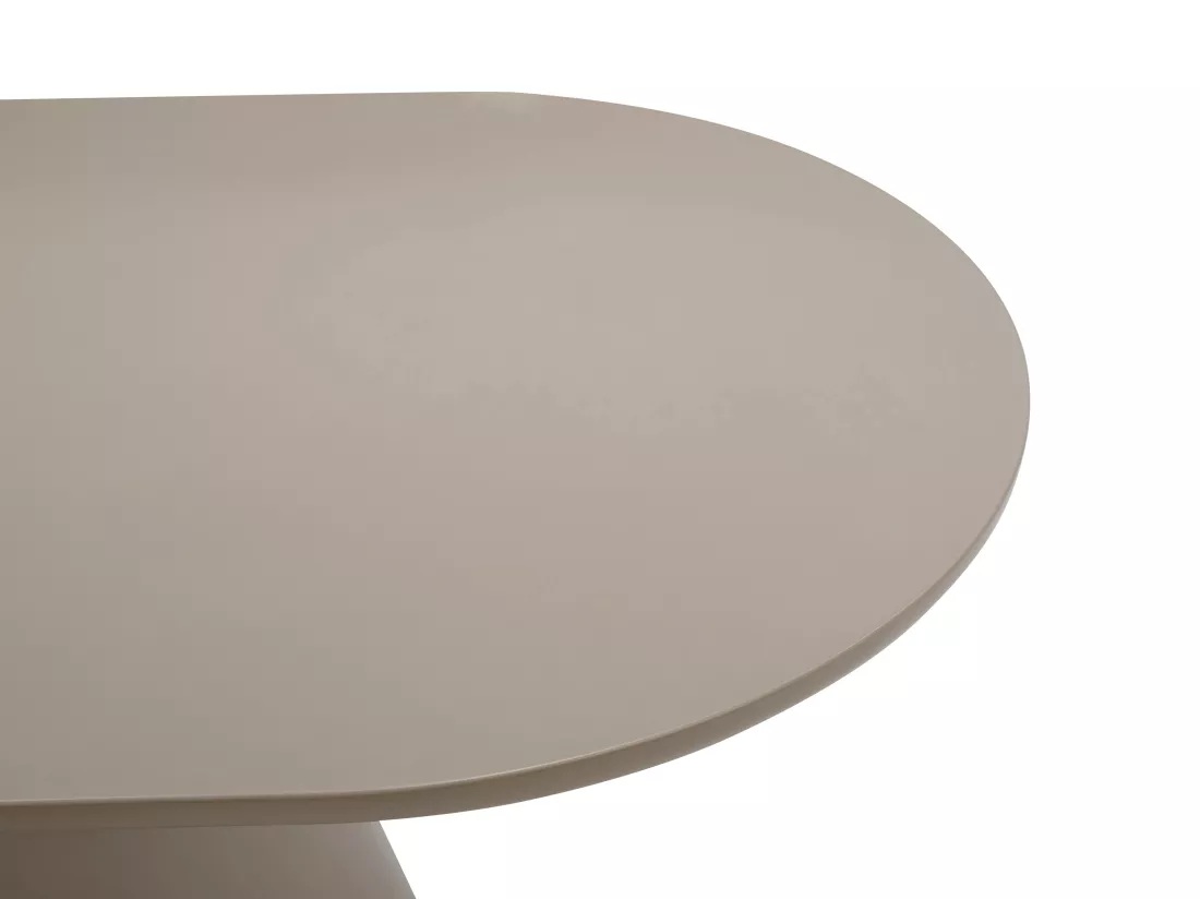 Table à manger 6 personnes en MDF - Taupe - VALIANA de Pascal Morabito