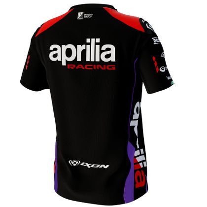 T-Shirt manches courtes Ixon TSL APRILIA 24 - Noir / Rouge