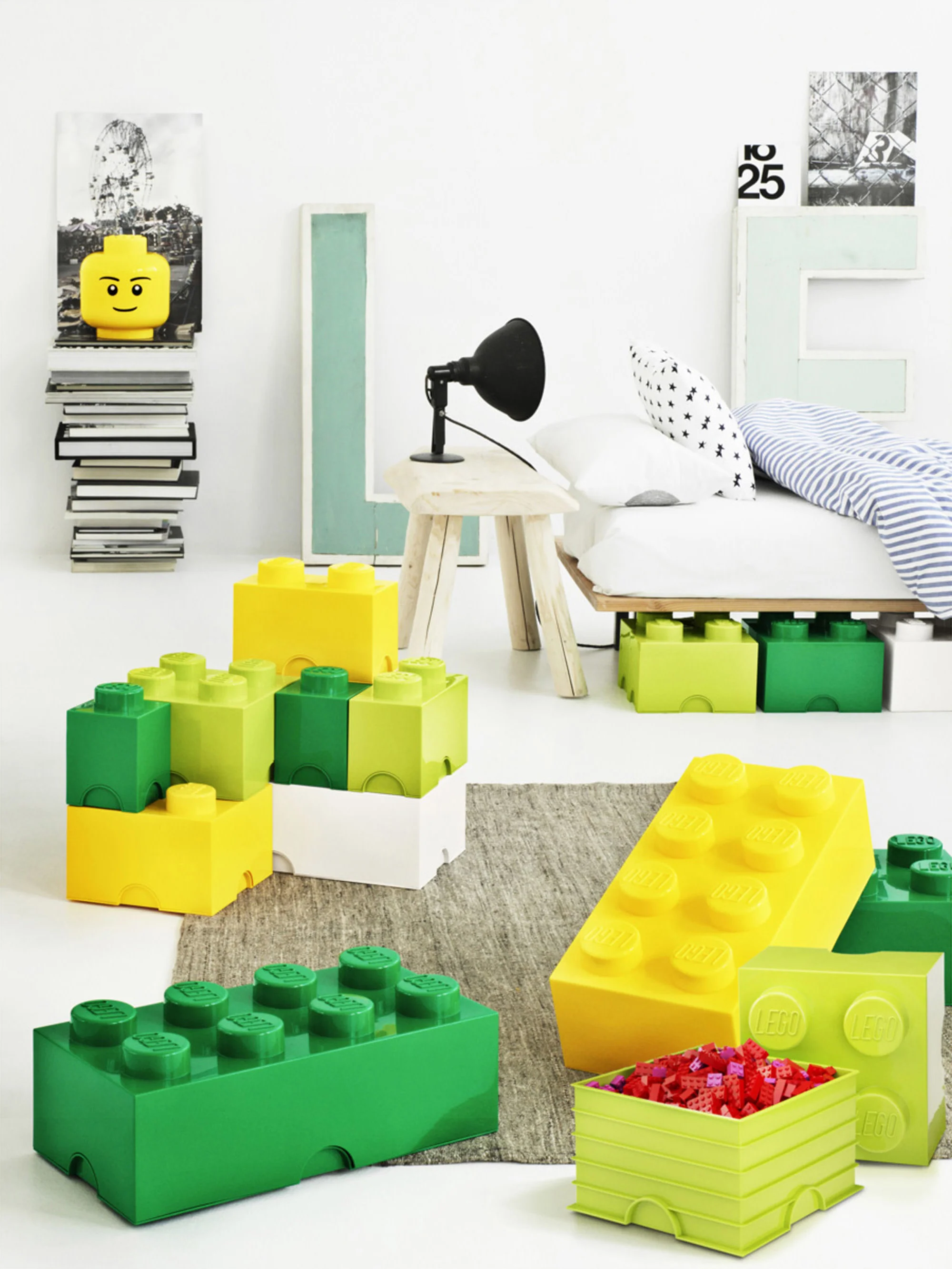 LEGO® opbergdoos Brick met 8 knoppen