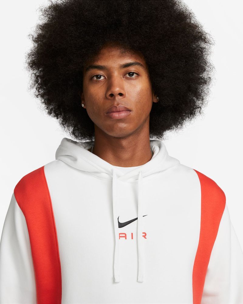 Sweat à capuche Nike Sportswear Air Blanc & Rouge pour homme