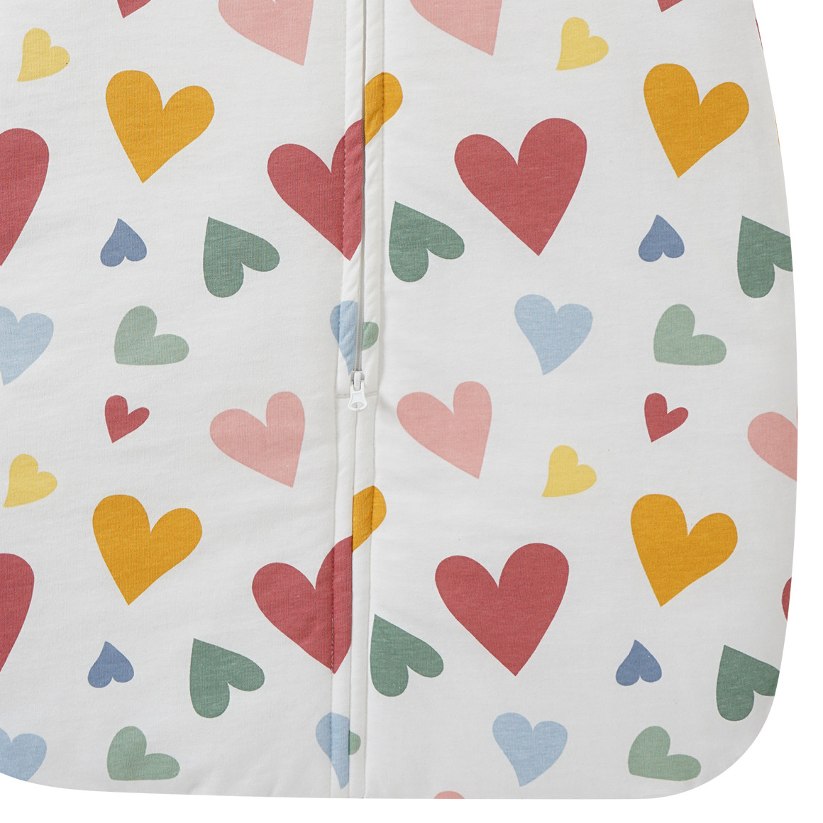 Topomini Baby Schlafsack mit Allover-Muster rosa / weiss / bunt