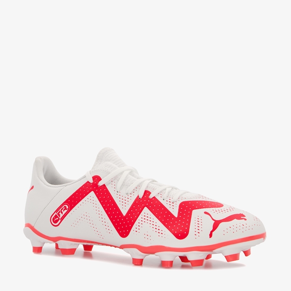 Puma Future Play FG/AG voetbalschoenen wit/rood