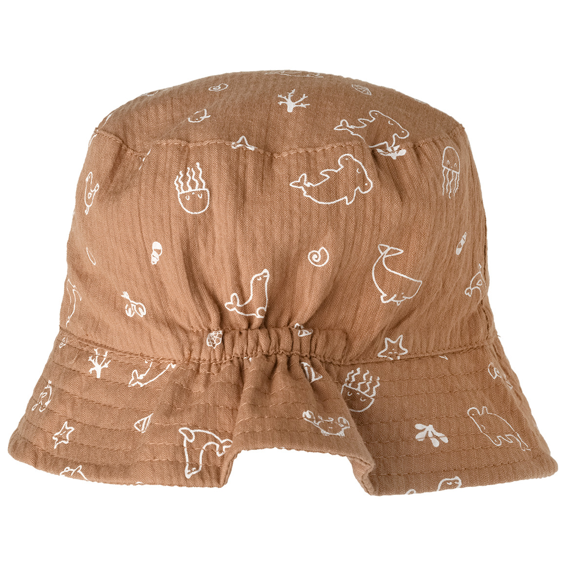 Topomini Baby Hut mit Allover-Print hellbraun