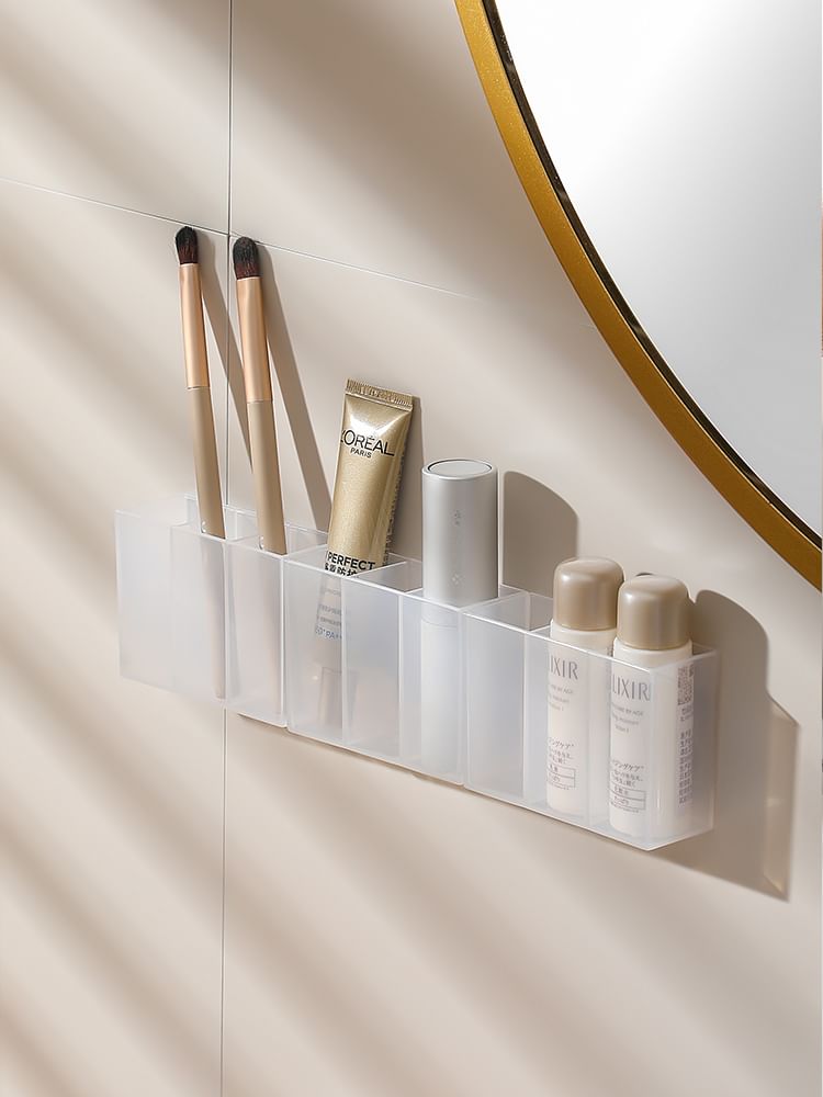 Home Flora - Doorschijnende plastic lippenstift organizer / set