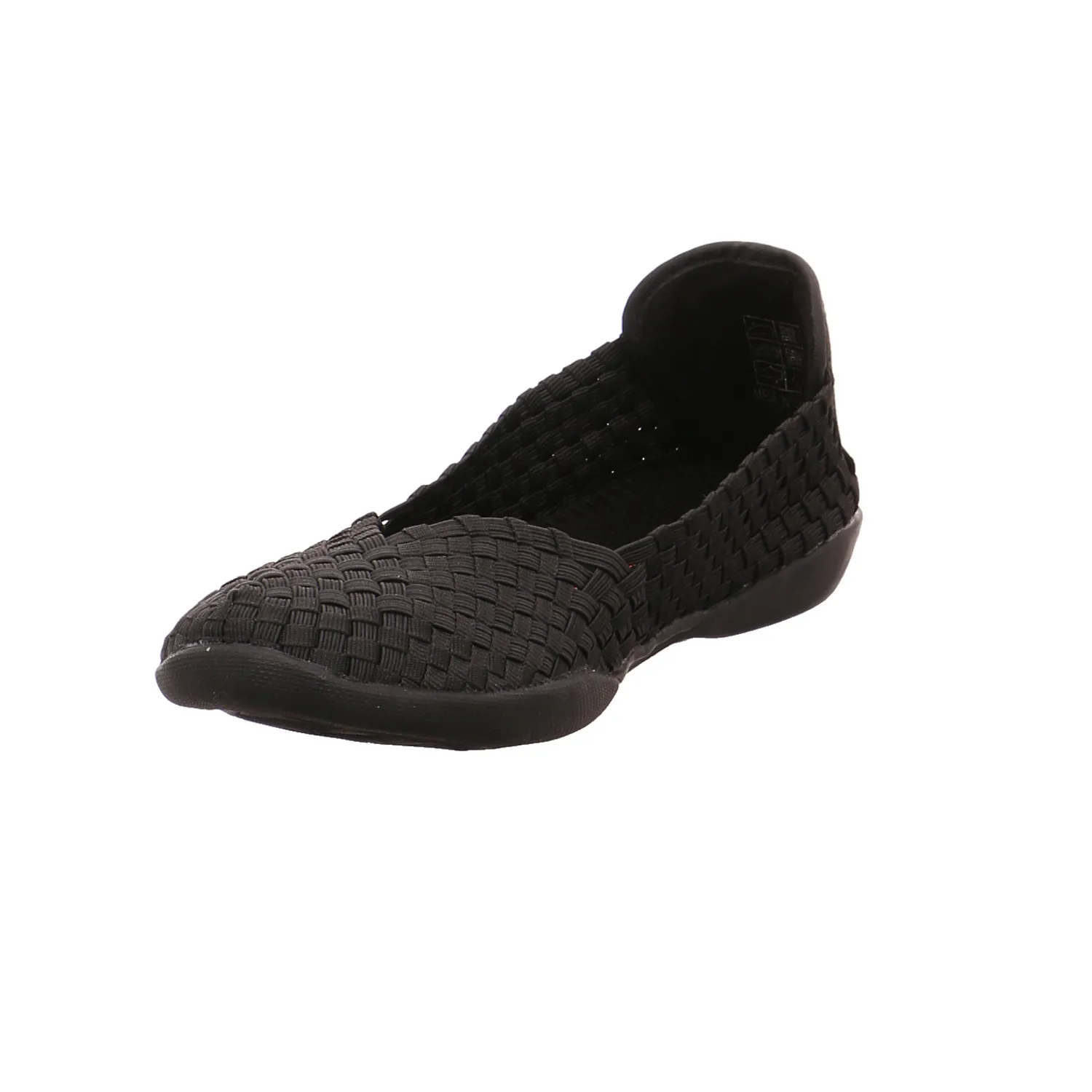 BERNIE MEV. Ballerina Schwarz Textil  Vegan PETA-Approved