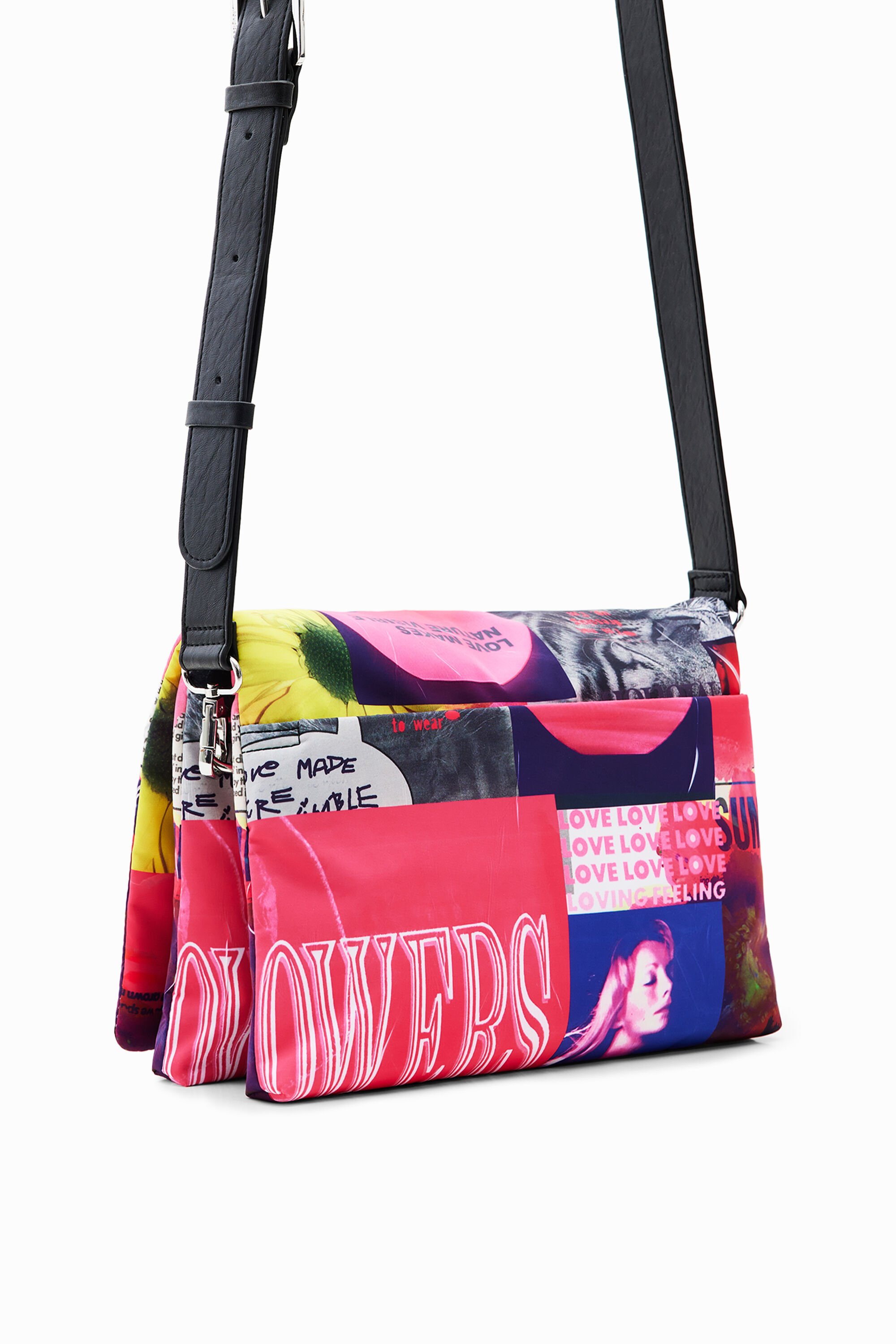 Sac à bandoulière moyen collage