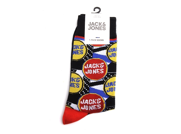 Jack and jones famille accessoires jacneon skate logo sock rouge