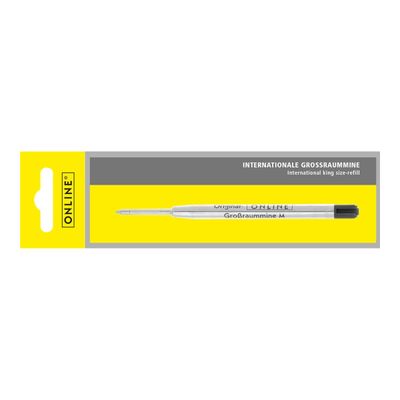 Online - Recharge de stylo bille noir - pointe moyenne