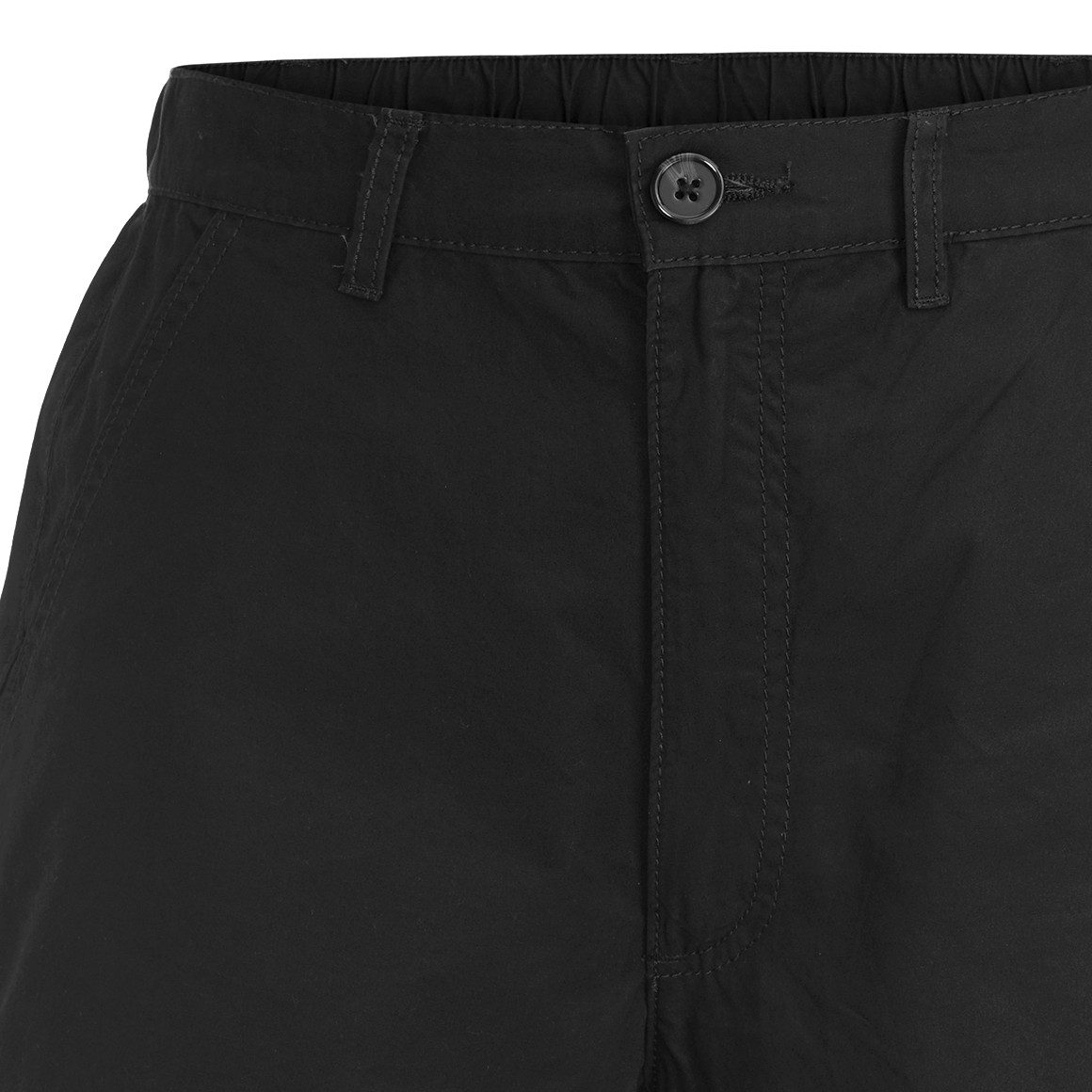 Jonas Nielsen Damen Chinoshorts in Unifarben schwarz