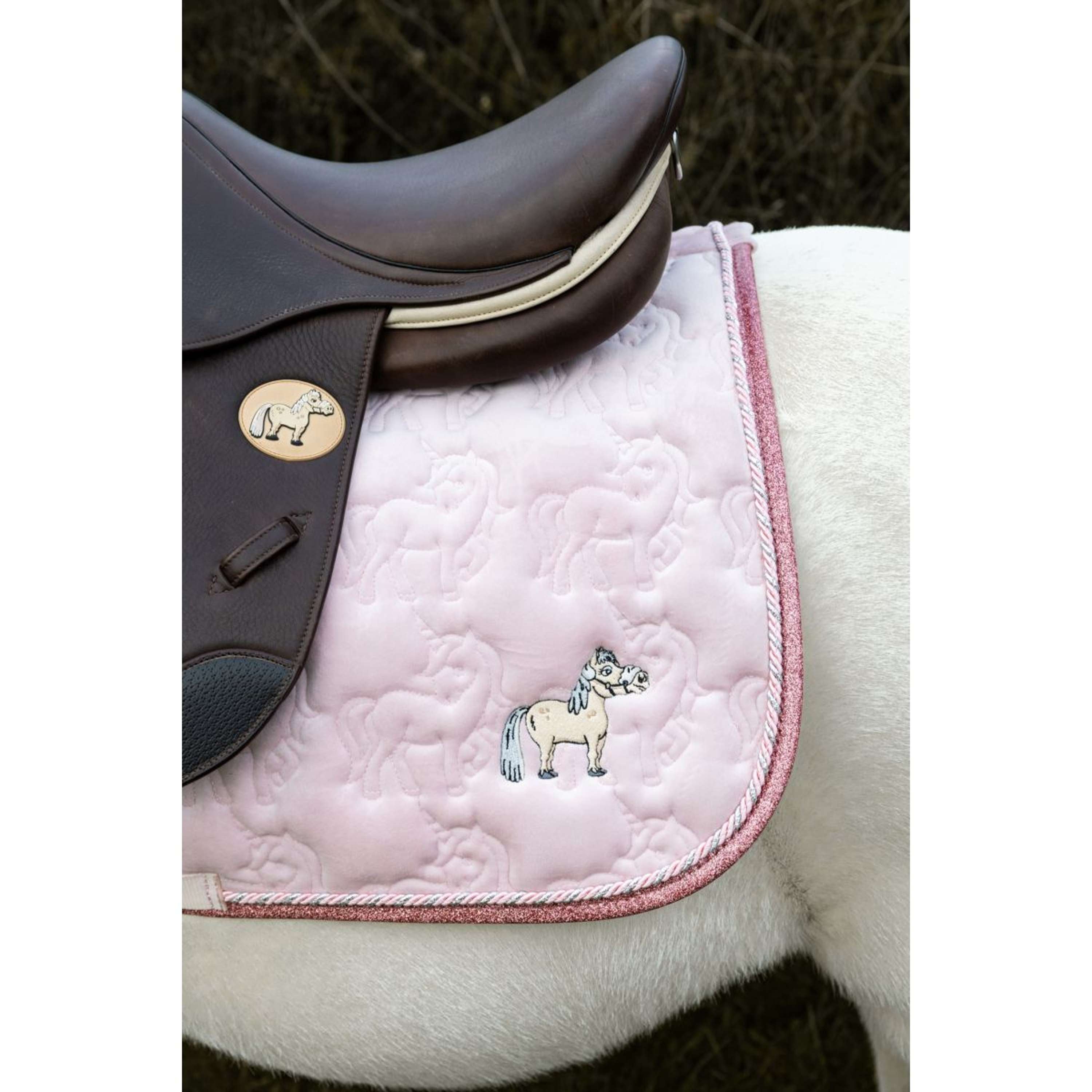 Kentucky Zadeldekje Glitter Unicorn Dressuur Soft Rose