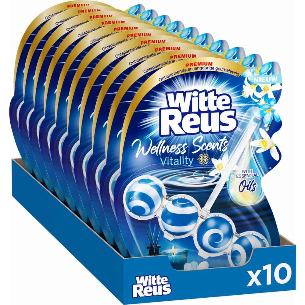 10x Witte Reus Toiletblok Wellness Scents Vitality