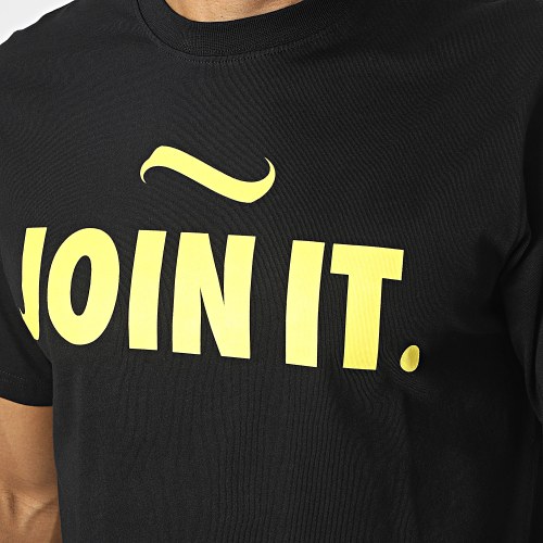 Tee Shirt Join It Noir Jaune