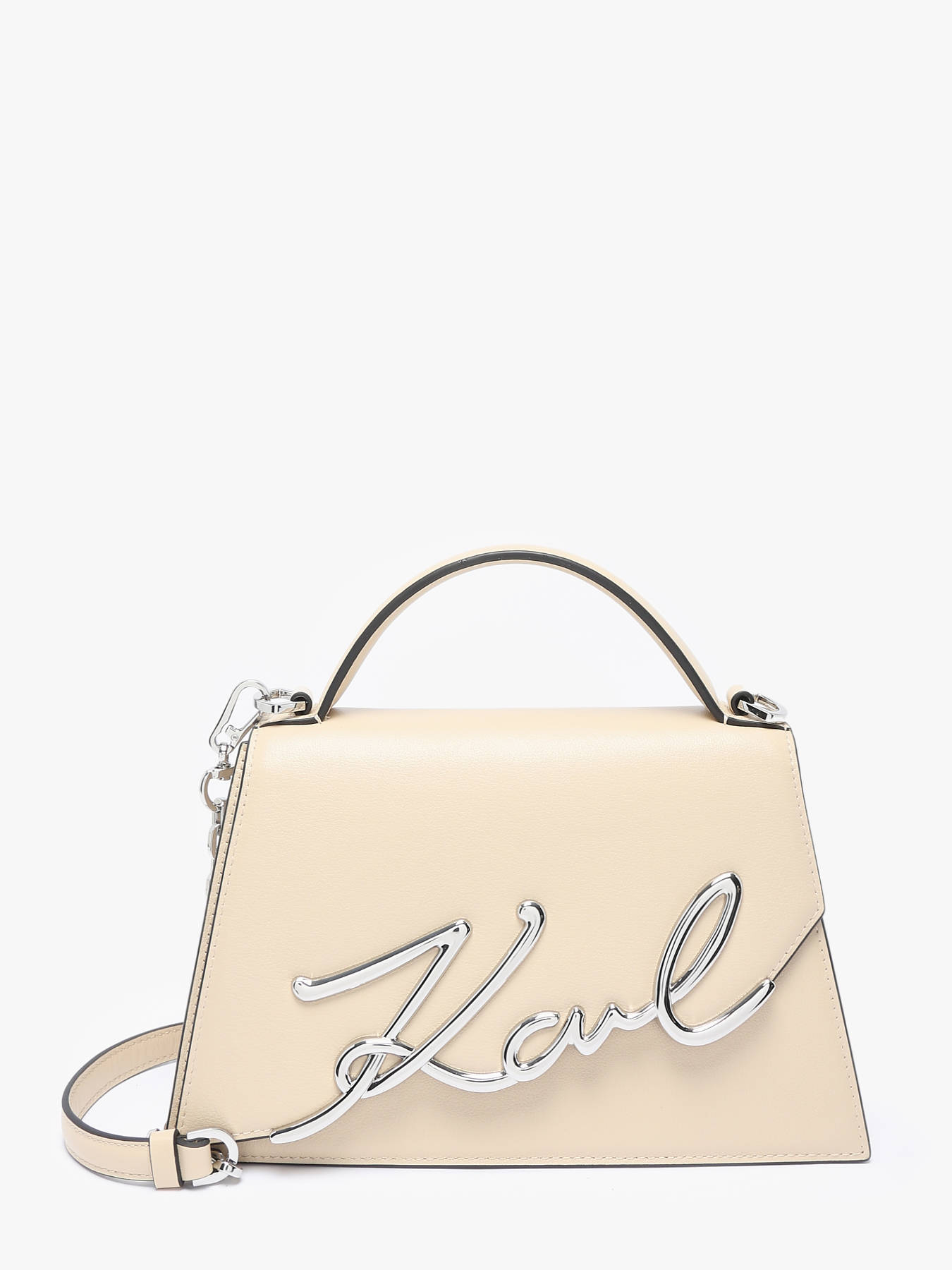 Sac bandoulire K signature cuir KARL LAGERFELD